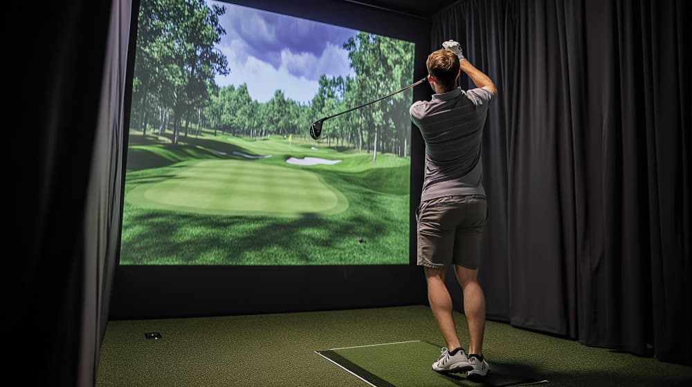 Indoor Golf Simulator at Westfield Country Club