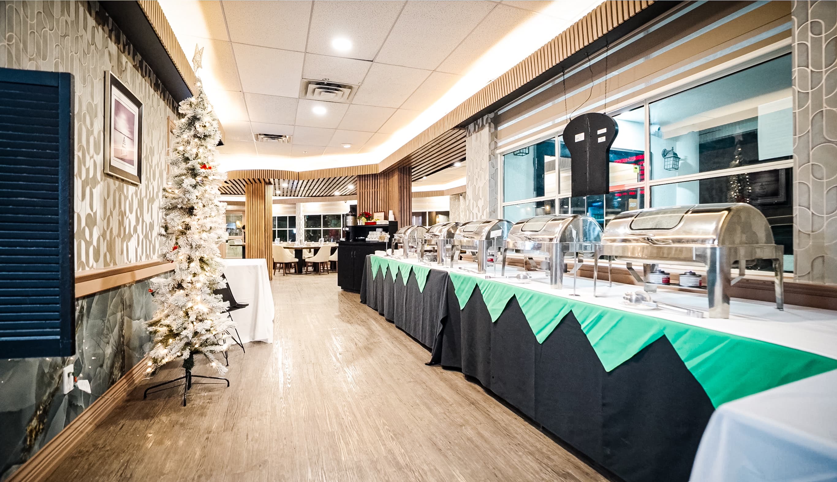 Buffet setup at Creekside Grill